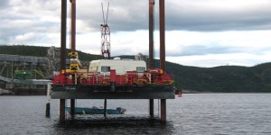Étude géotechnique en milieu marin pour l’implantation d’un quai pour les navires de classes Supramax et Panamax de l’usine Alcoa, Baie-Comeau, Canada